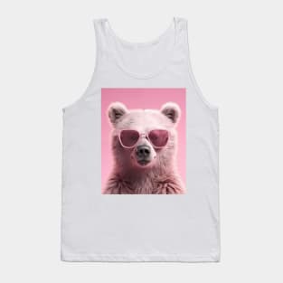 Adorable Pink Bear Tank Top